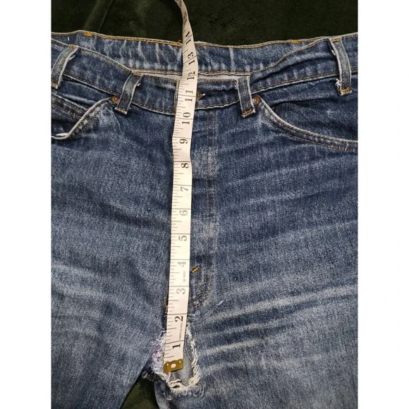 Vintage Levis 532 1984 Jeans Mens Flare 36X34 Orange Tab Blue Denim USA Made - Picture 4 of 16